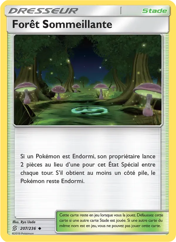Forêt Sommeillante — Harmonie des Esprits 207 French Pokémon card