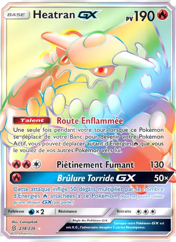 Heatran GX — Harmonie des Esprits 238 French Pokémon card