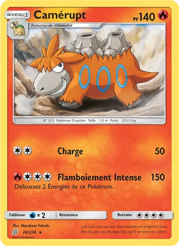 Camérupt — Harmonie des Esprits 24 French Pokémon card