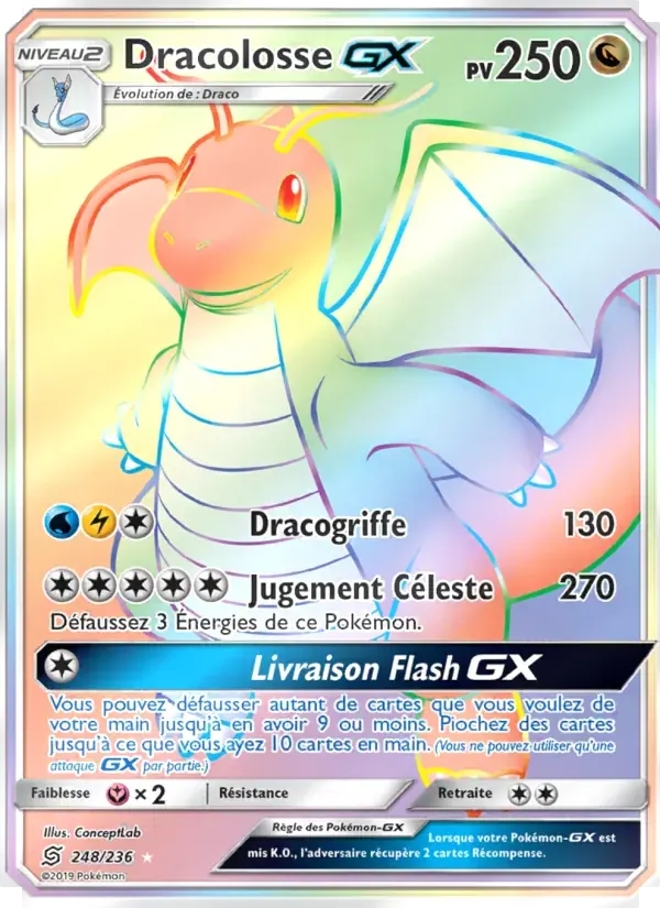 Dracolosse GX — Harmonie des Esprits 248 French Pokémon card