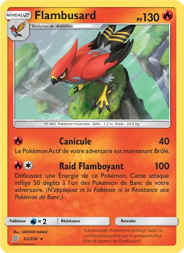Flambusard — Harmonie des Esprits 32 French Pokémon card