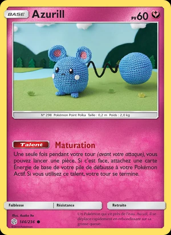 Azurill — Éclipse Cosmique 146 French Pokémon card