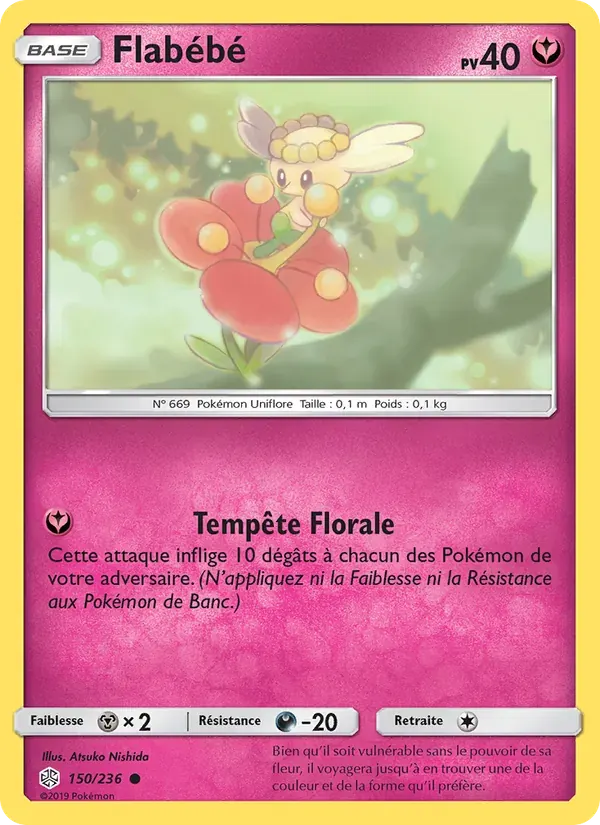 Flabébé — Éclipse Cosmique 150 French Pokémon card