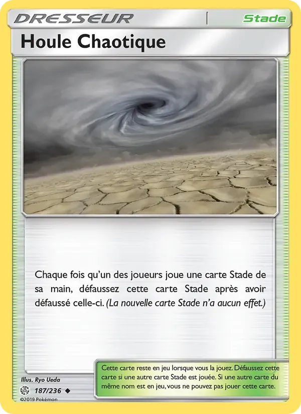 Houle Chaotique — Éclipse Cosmique 187 French Pokémon card