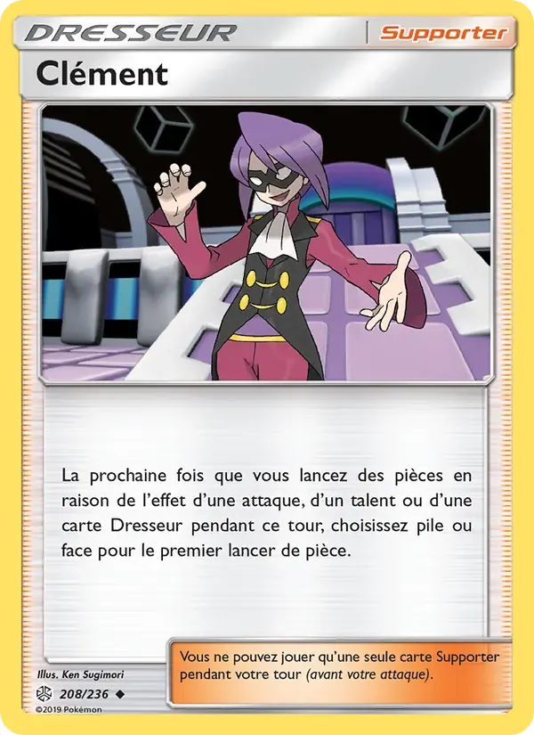 Clément — Éclipse Cosmique 208 French Pokémon card