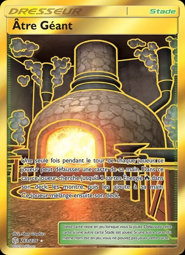 Âtre Géant — Éclipse Cosmique 263 French Pokémon card
