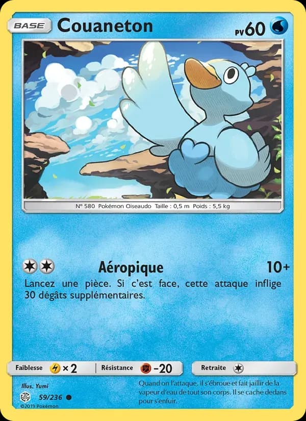 Couaneton — Éclipse Cosmique 59 French Pokémon card