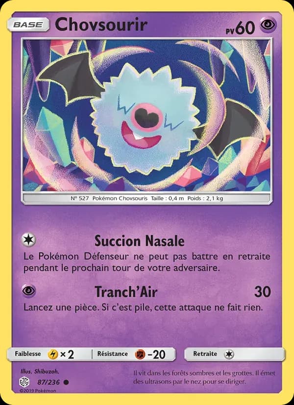 Chovsourir — Éclipse Cosmique 87 French Pokémon card
