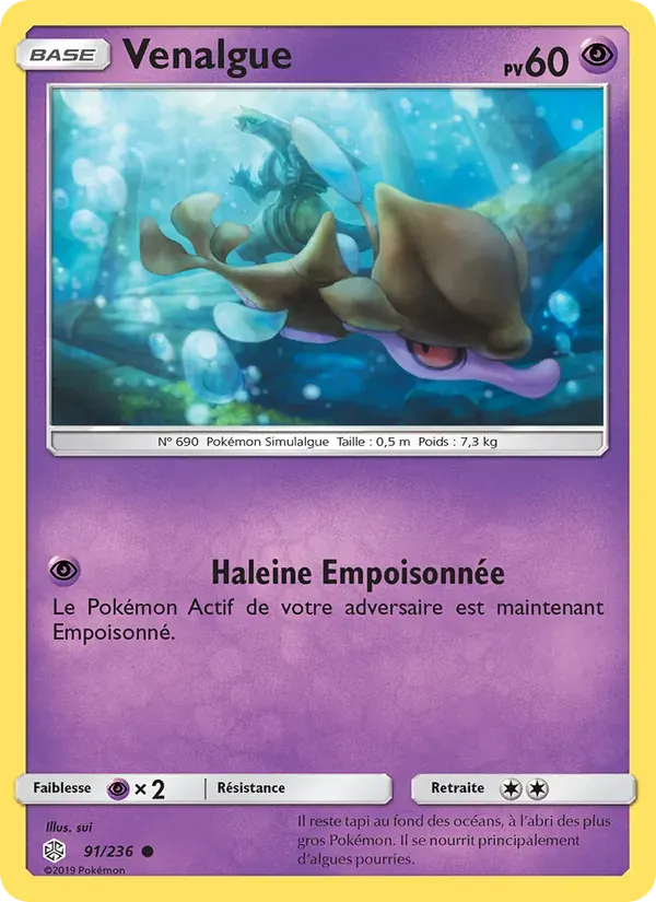 Venalgue — Éclipse Cosmique 91 French Pokémon card