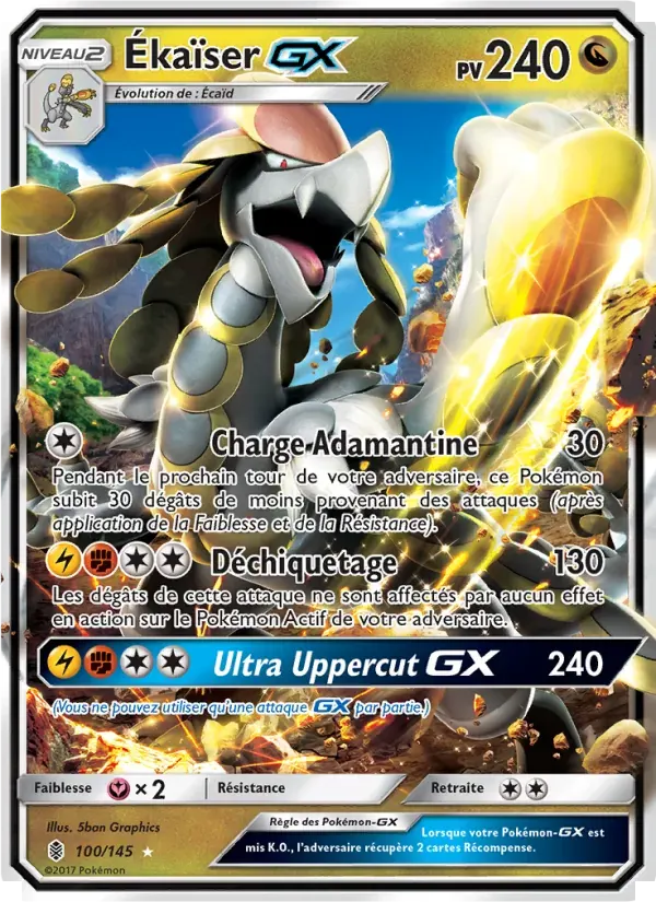 Ékaïser GX — Gardiens Ascendants 100 French Pokémon card