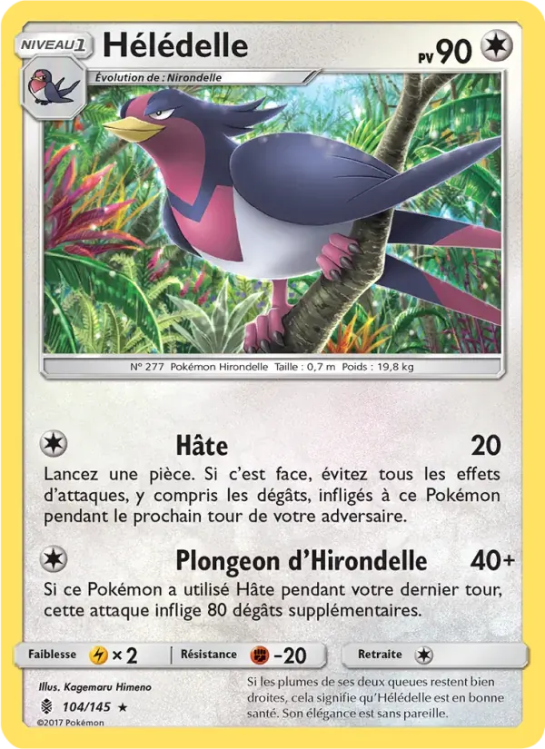Hélédelle — Gardiens Ascendants 104 French Pokémon card