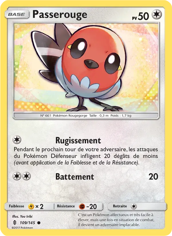 Passerouge — Gardiens Ascendants 109 French Pokémon card