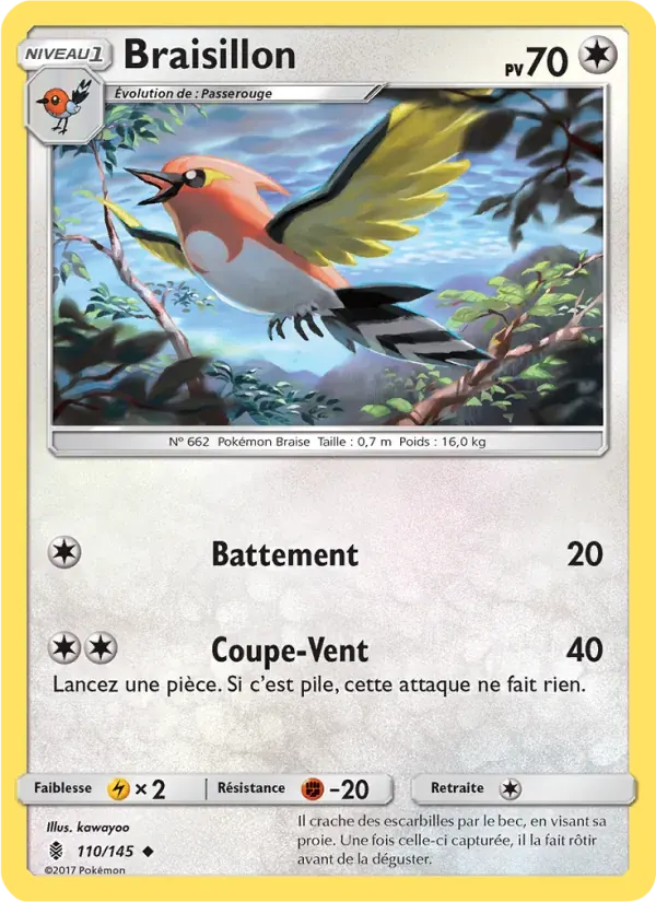Braisillon — Gardiens Ascendants 110 French Pokémon card
