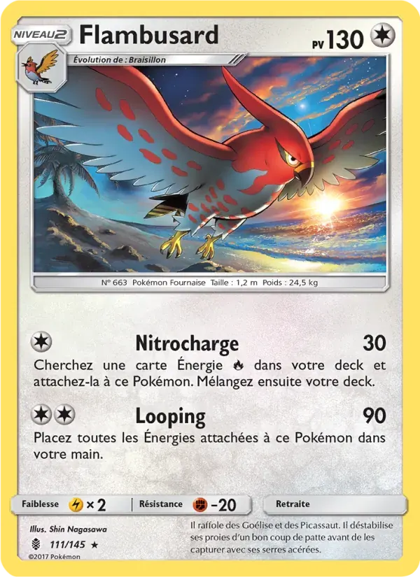 Flambusard — Gardiens Ascendants 111 French Pokémon card