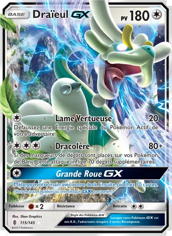 Draïeul GX — Gardiens Ascendants 115 French Pokémon card