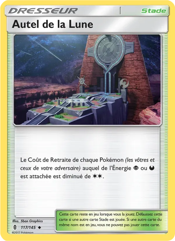 Autel de la Lune — Gardiens Ascendants 117 French Pokémon card