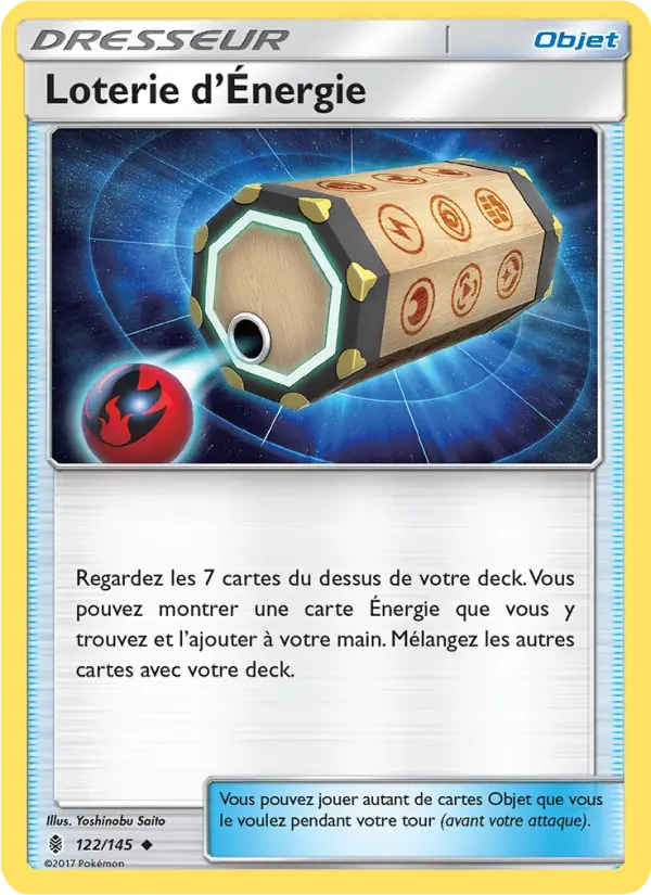 Loterie d’Énergie — Gardiens Ascendants 122 French Pokémon card