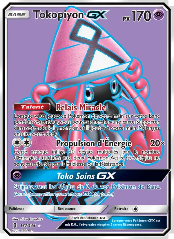 Tokopiyon GX — Gardiens Ascendants 137 French Pokémon card