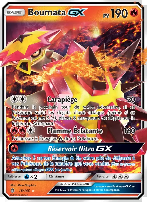 Boumata GX — Gardiens Ascendants 18 French Pokémon card