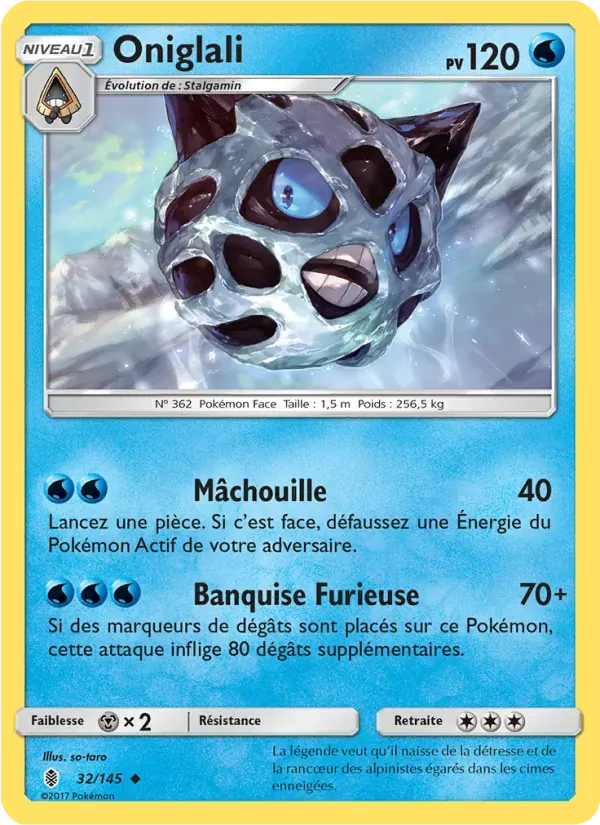 Oniglali — Gardiens Ascendants 32 French Pokémon card