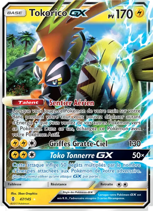 Tokorico GX — Gardiens Ascendants 47 French Pokémon card