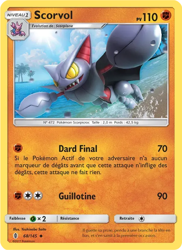 Scorvol — Gardiens Ascendants 68 French Pokémon card