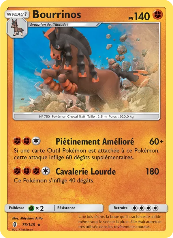 Bourrinos — Gardiens Ascendants 76 French Pokémon card