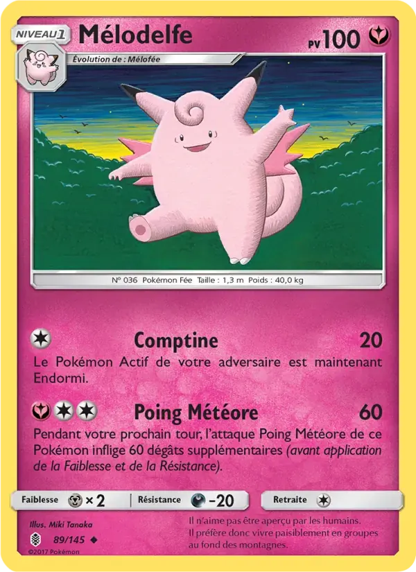 Mélodelfe — Gardiens Ascendants 89 French Pokémon card