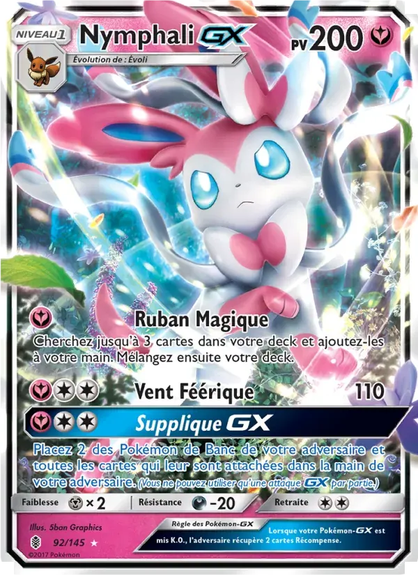 Nymphali GX — Gardiens Ascendants 92 French Pokémon card