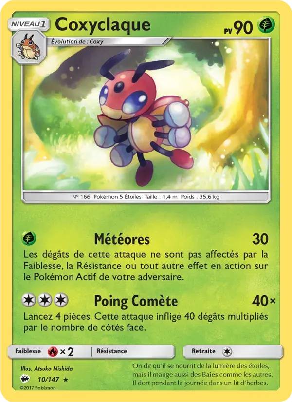 Coxyclaque — Ombres Ardentes 10 French Pokémon card