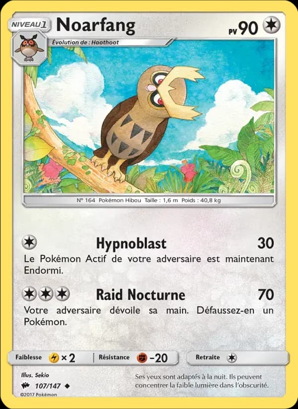 Noarfang — Ombres Ardentes 107 French Pokémon card