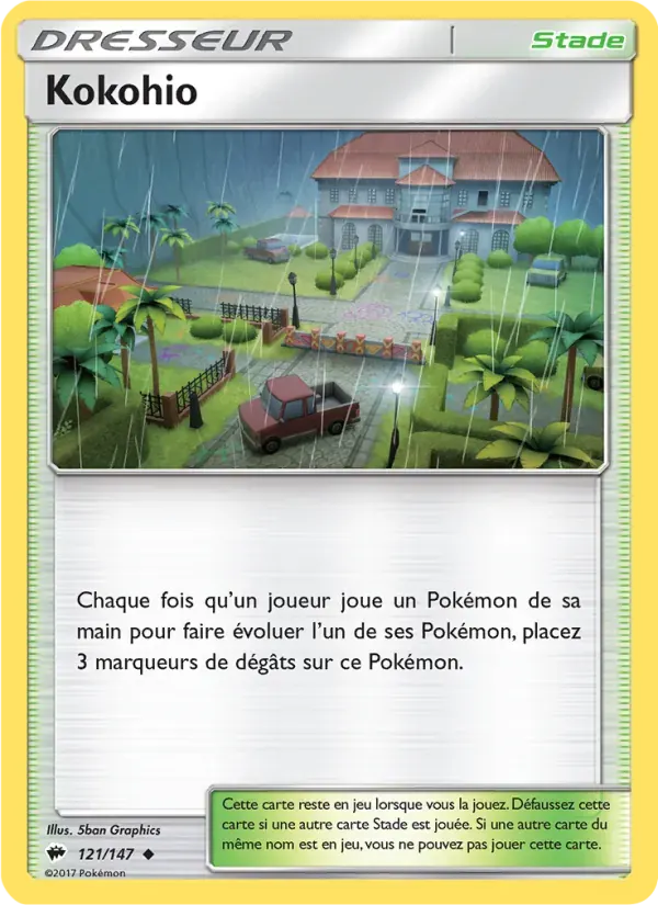 Kokohio — Ombres Ardentes 121 French Pokémon card
