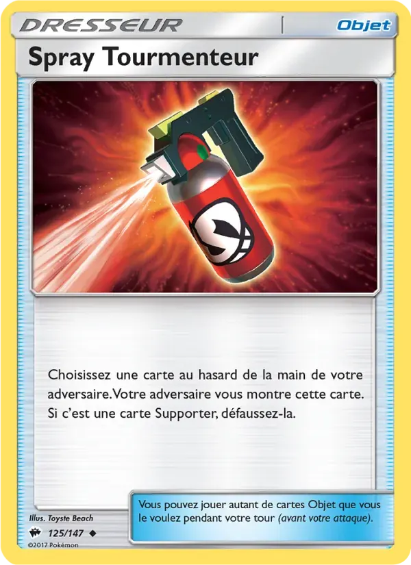 Spray Tourmenteur — Ombres Ardentes 125 French Pokémon card