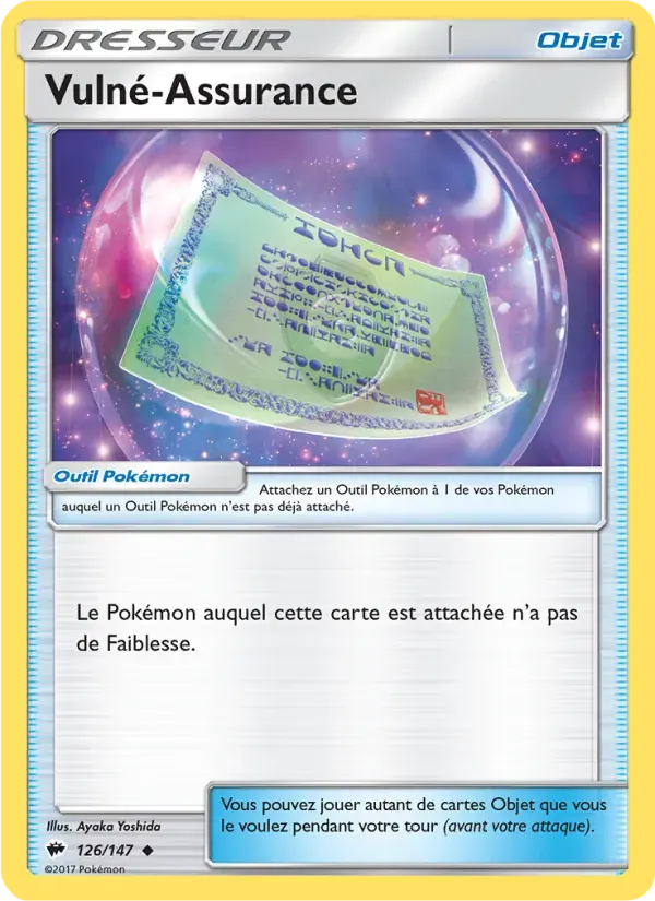 Vulné-Assurance — Ombres Ardentes 126 French Pokémon card