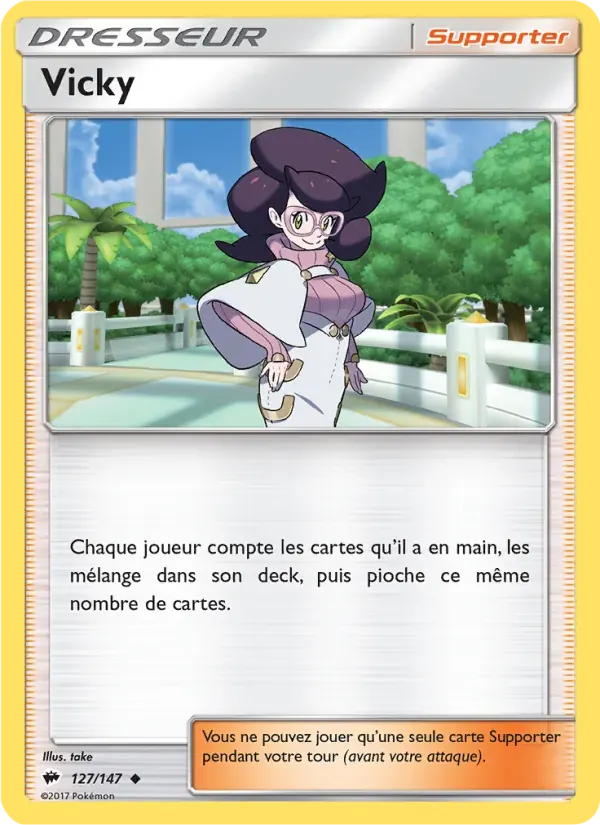 Vicky — Ombres Ardentes 127 French Pokémon card
