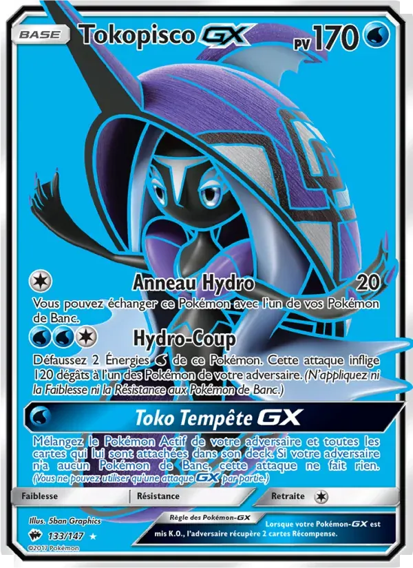 Tokopisco GX — Ombres Ardentes 133 French Pokémon card