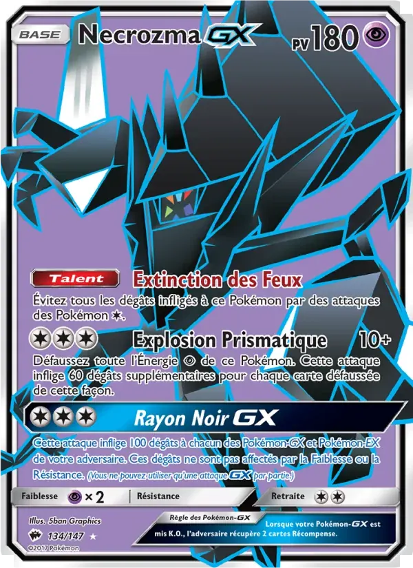 Necrozma GX — Ombres Ardentes 134 French Pokémon card