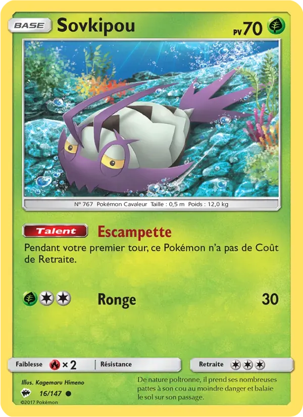 Sovkipou — Ombres Ardentes 16 French Pokémon card