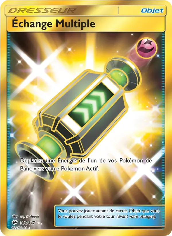 Échange Multiple — Ombres Ardentes 164 French Pokémon card
