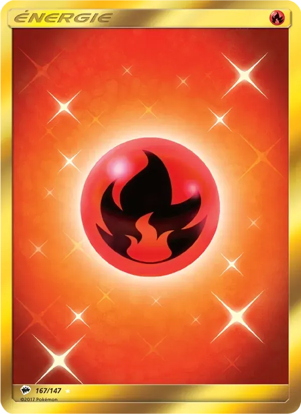 Énergie Feu — Ombres Ardentes 167 French Pokémon card