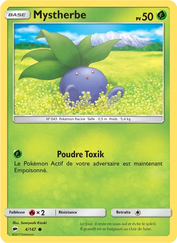 Mystherbe — Ombres Ardentes 4 French Pokémon card