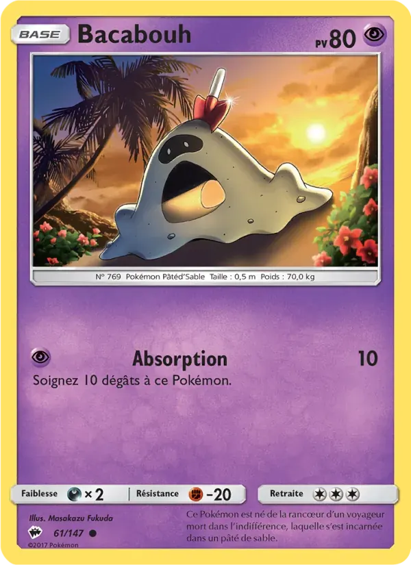 Bacabouh — Ombres Ardentes 61 French Pokémon card