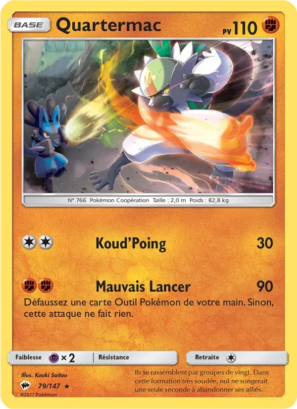 Quartermac — Ombres Ardentes 79 French Pokémon card