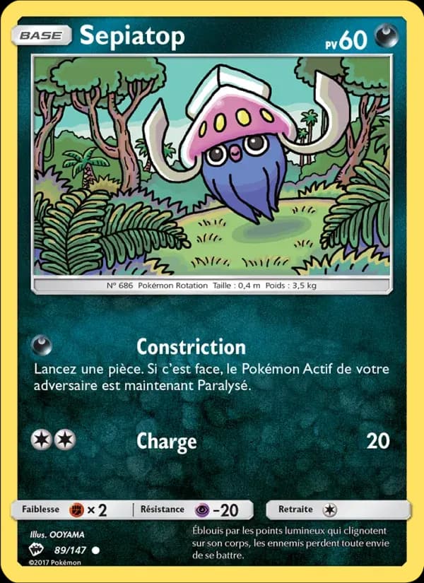 Sepiatop — Ombres Ardentes 89 French Pokémon card