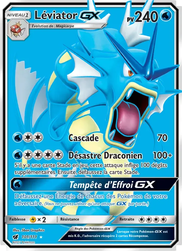 Léviator GX — Invasion Carmin 101 French Pokémon card