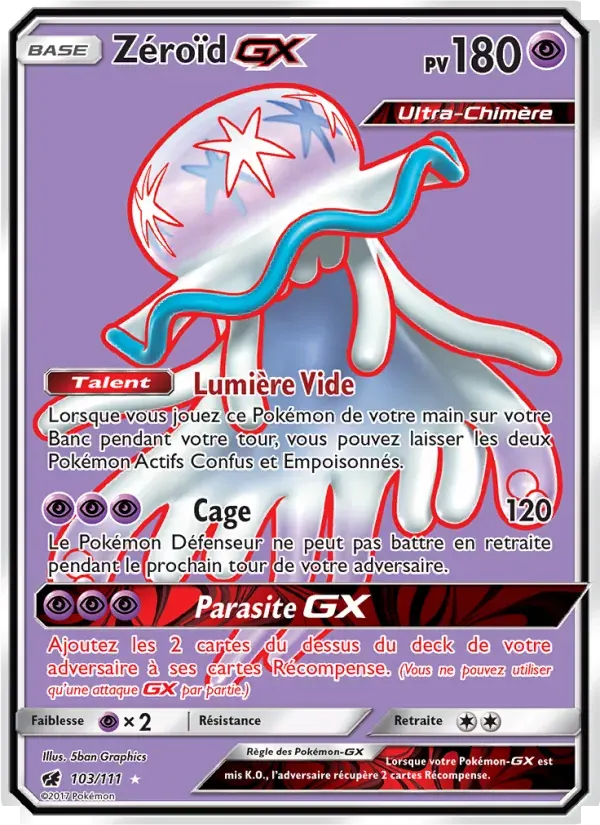 Zéroïd GX — Invasion Carmin 103 French Pokémon card