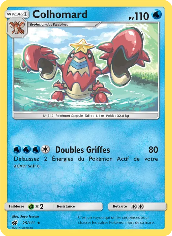 Colhomard — Invasion Carmin 25 French Pokémon card