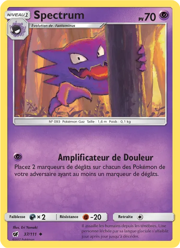 Spectrum — Invasion Carmin 37 French Pokémon card