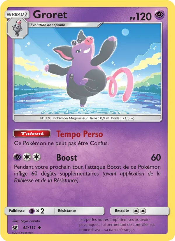 Groret — Invasion Carmin 42 French Pokémon card