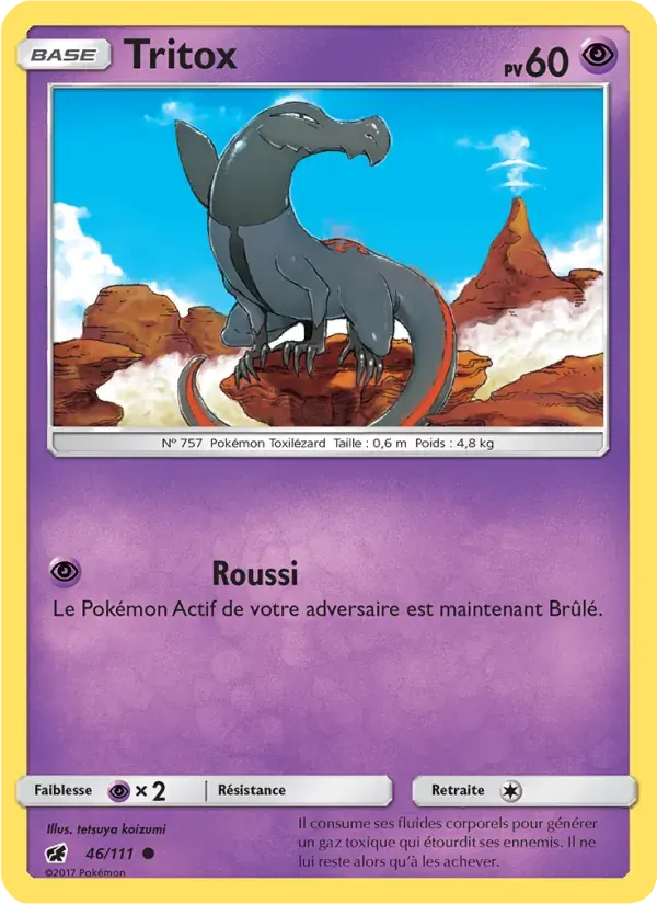 Tritox — Invasion Carmin 46 French Pokémon card